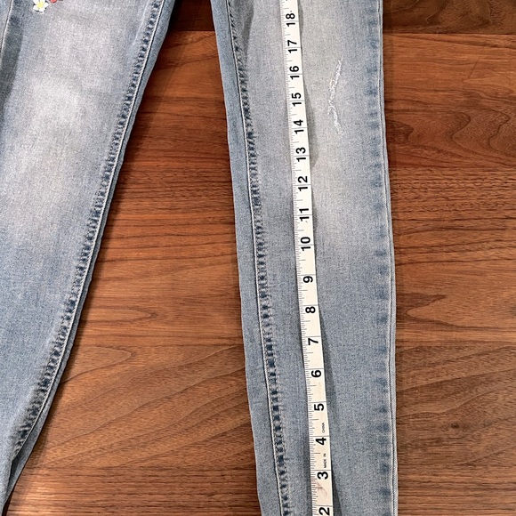 Embroidered Girls Mid Rise Jean - Picture 9 of 11